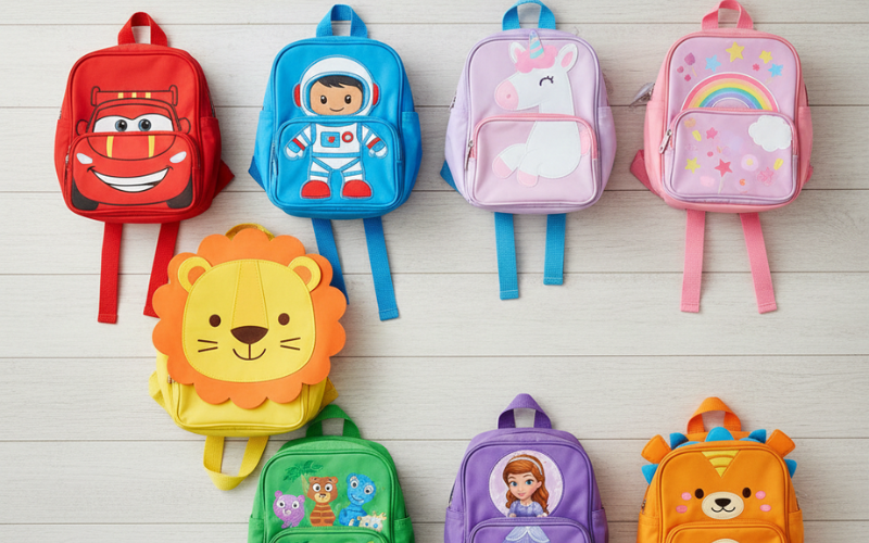 Cartoon school bags for toddlers - fun character backpacks