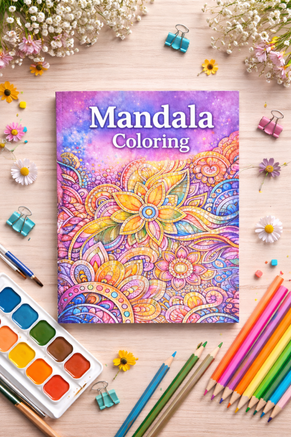 Mandala Coloring Book – Relax & Unwind (Printable PDF)