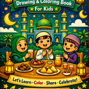 Ramadan Coloring Book for Kids (Printable PDF) | Islamic Ramadan Activity Pages | MastiBee